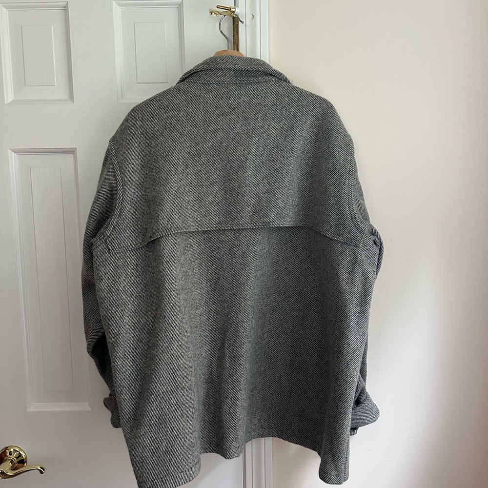 Vintage Woolrich Men's Gray Wool Jacket - Picture 2 of 3